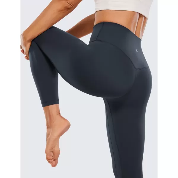 CRZ YOGA Womens Butterluxe High Waisted Yoga Leggings 25  28  Double Seamed Buttery Soft Comfy Athletic Gym Workout PantsTrue Navy