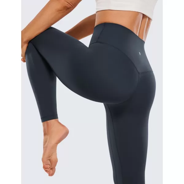 CRZ YOGA Womens Butterluxe High Waisted Yoga Leggings 25  28  Double Seamed Buttery Soft Comfy Athletic Gym Workout PantsTrue Navy