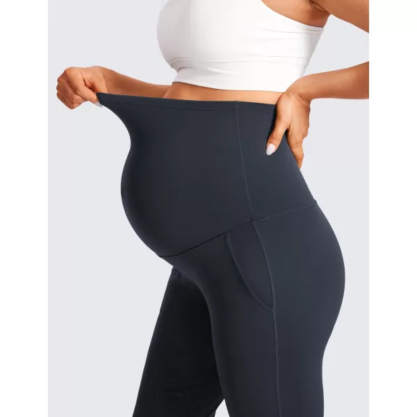 CRZ YOGA Womens Butterluxe Maternity Joggers with Pockets 27  Workout Activewear Yoga Pregnancy Pants Buttery SoftTrue Navy