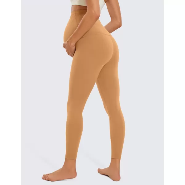 CRZ YOGA Womens Butterluxe Maternity Leggings 25  28  Workout Activewear Yoga Pregnancy Pants Over The Belly Buttery Soft25 inches Doe Brown