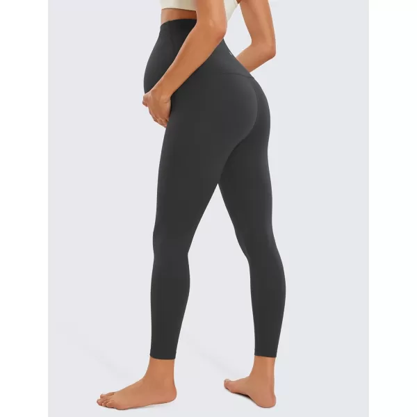 CRZ YOGA Womens Butterluxe Maternity Leggings 25  28  Workout Activewear Yoga Pregnancy Pants Over The Belly Buttery Soft25 inches Mysterious Grey