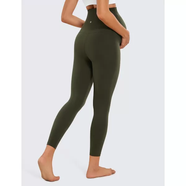 CRZ YOGA Womens Butterluxe Maternity Leggings 25  28  Workout Activewear Yoga Pregnancy Pants Over The Belly Buttery Soft25 inches Olive Green