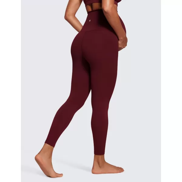 CRZ YOGA Womens Butterluxe Maternity Leggings 25  28  Workout Activewear Yoga Pregnancy Pants Over The Belly Buttery Soft25 inches Red Merlot