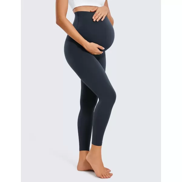 CRZ YOGA Womens Butterluxe Maternity Leggings 25  28  Workout Activewear Yoga Pregnancy Pants Over The Belly Buttery Soft25 inches True Navy