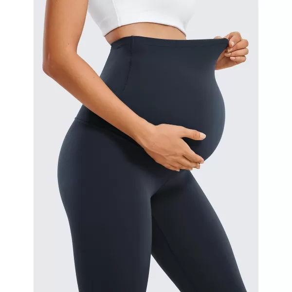 CRZ YOGA Womens Butterluxe Maternity Leggings 25  28  Workout Activewear Yoga Pregnancy Pants Over The Belly Buttery Soft25 inches True Navy