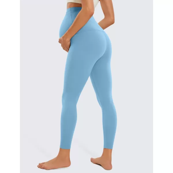 CRZ YOGA Womens Butterluxe Maternity Leggings 25  28  Workout Activewear Yoga Pregnancy Pants Over The Belly Buttery Soft25 inches Universe Blue