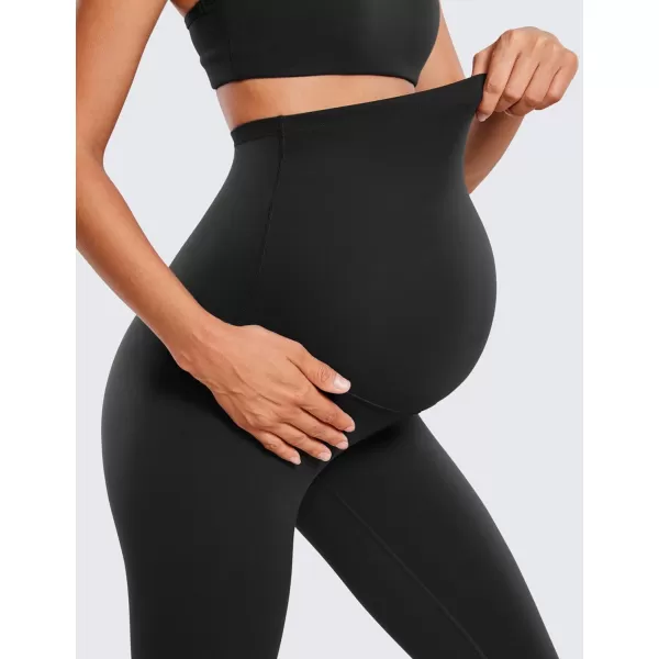 CRZ YOGA Womens Butterluxe Maternity Leggings 25  28  Workout Activewear Yoga Pregnancy Pants Over The Belly Buttery Soft28 inches Black