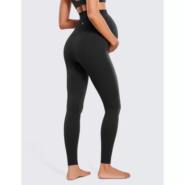 CRZ YOGA Womens Butterluxe Maternity Leggings 25  28  Workout Activewear Yoga Pregnancy Pants Over The Belly Buttery Soft28 inches Black