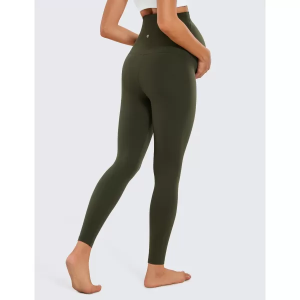 CRZ YOGA Womens Butterluxe Maternity Leggings 25  28  Workout Activewear Yoga Pregnancy Pants Over The Belly Buttery Soft28 inches Olive Green