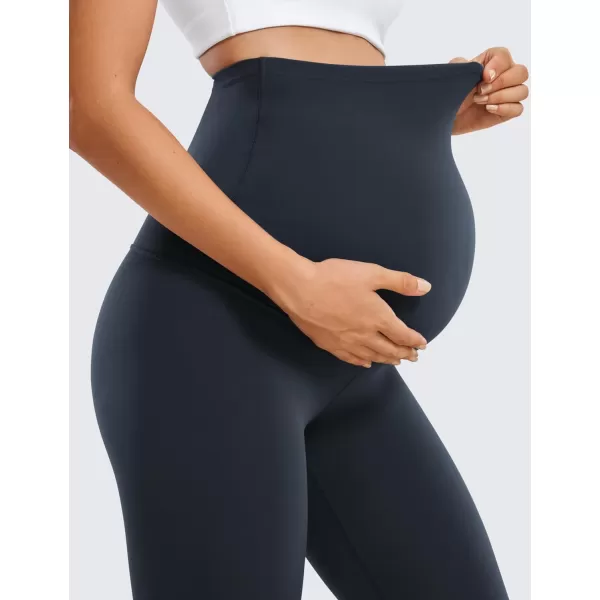 CRZ YOGA Womens Butterluxe Maternity Leggings 25  28  Workout Activewear Yoga Pregnancy Pants Over The Belly Buttery Soft28 inches True Navy