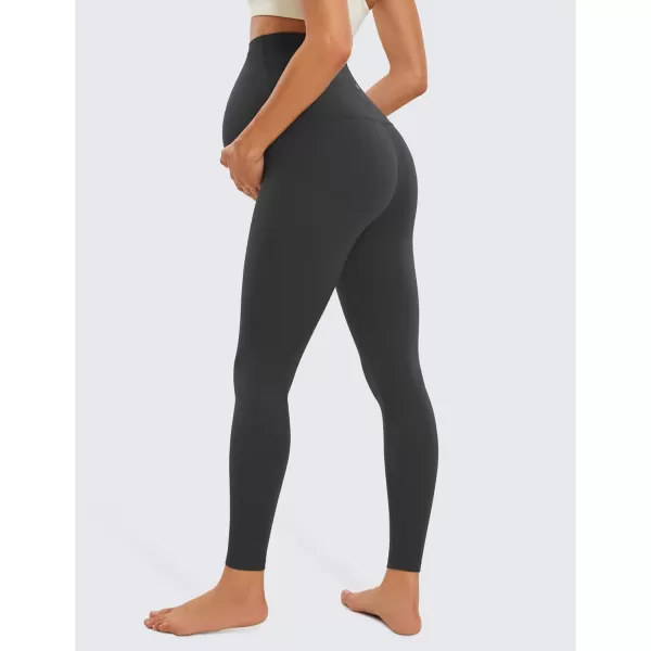 CRZ YOGA Womens Butterluxe Maternity Leggings Over The Belly 28  Workout Activewear Yoga Pregnancy Pants Buttery SoftMysterious Grey