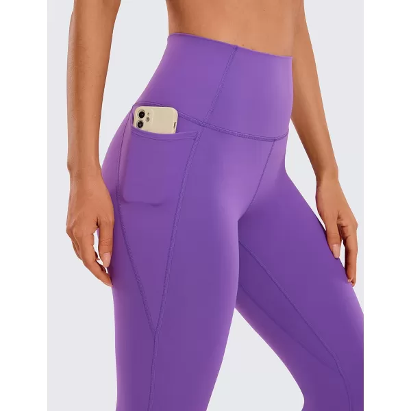 CRZ YOGA Womens Butterluxe Workout Capri Leggings with Pockets 21 Inches  High Waisted Gym Athletic Crop Yoga Leggings21 inches Royal Lilac