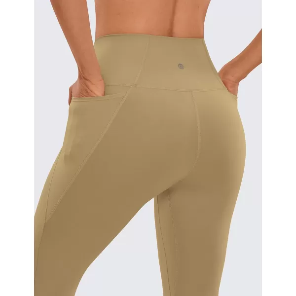 CRZ YOGA Womens Butterluxe Workout Capri Leggings with Pockets 21 Inches  High Waisted Gym Athletic Crop Yoga LeggingsSoul Brown