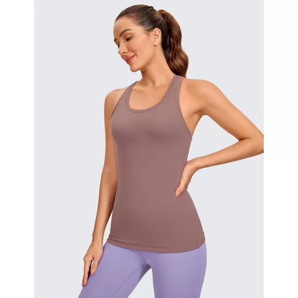 CRZ YOGA Womens Butterluxe Workout Tank Tops Racerback Tank Yoga Sleeveless Top Camisole Athletic Gym ShirtMauve