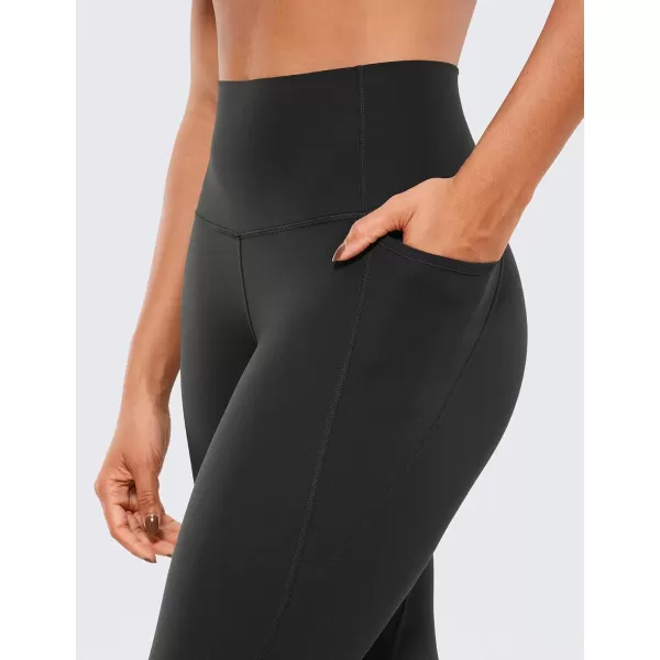 CRZ YOGA Womens Butterluxe Workout Yoga Capri Leggings 23 Inches  High Waist Crop Pants with Pockets Buttery Soft Gym23 inches Black