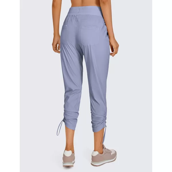 CRZ YOGA Womens Casual 78 Pants 2527  Lightweight Workout Outdoor Athletic Track Travel Lounge Joggers PocketsAdobeblue