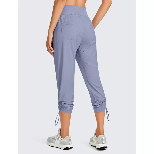 CRZ YOGA Womens Casual 78 Pants 2527  Lightweight Workout Outdoor Athletic Track Travel Lounge Joggers PocketsAdobeblue