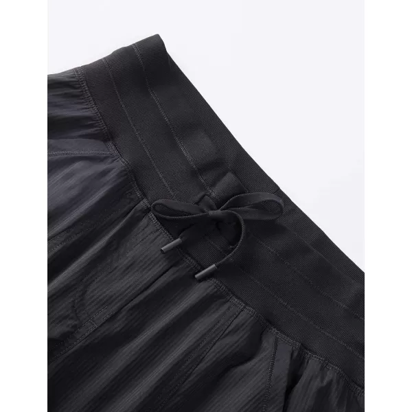 CRZ YOGA Womens Casual 78 Pants 2527  Lightweight Workout Outdoor Athletic Track Travel Lounge Joggers PocketsBlack