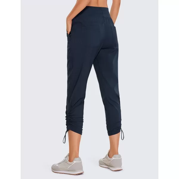 CRZ YOGA Womens Casual 78 Pants 2527  Lightweight Workout Outdoor Athletic Track Travel Lounge Joggers PocketsInk Blue