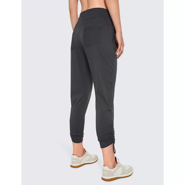 CRZ YOGA Womens Casual 78 Pants 2527  Lightweight Workout Outdoor Athletic Track Travel Lounge Joggers PocketsInk Gray