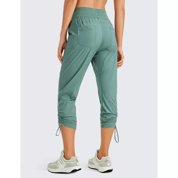 CRZ YOGA Womens Casual 78 Pants 2527  Lightweight Workout Outdoor Athletic Track Travel Lounge Joggers PocketsJuniper