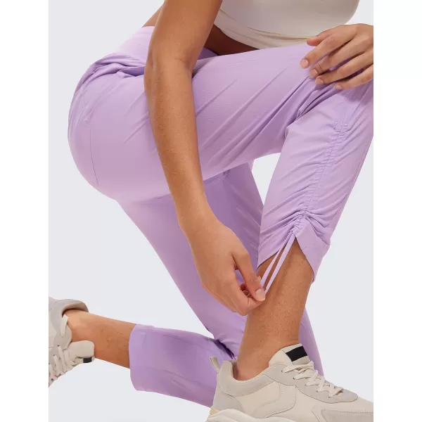 CRZ YOGA Womens Casual 78 Pants 2527  Lightweight Workout Outdoor Athletic Track Travel Lounge Joggers PocketsLilac