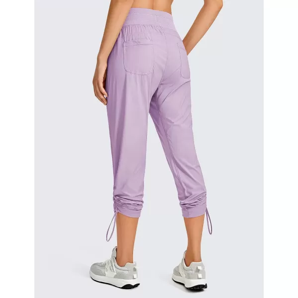 CRZ YOGA Womens Casual 78 Pants 2527  Lightweight Workout Outdoor Athletic Track Travel Lounge Joggers PocketsLilac