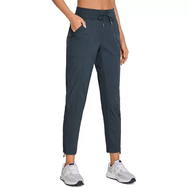 CRZ YOGA Womens Casual 78 Pants 2527  Lightweight Workout Outdoor Athletic Track Travel Lounge Joggers PocketsMelanite