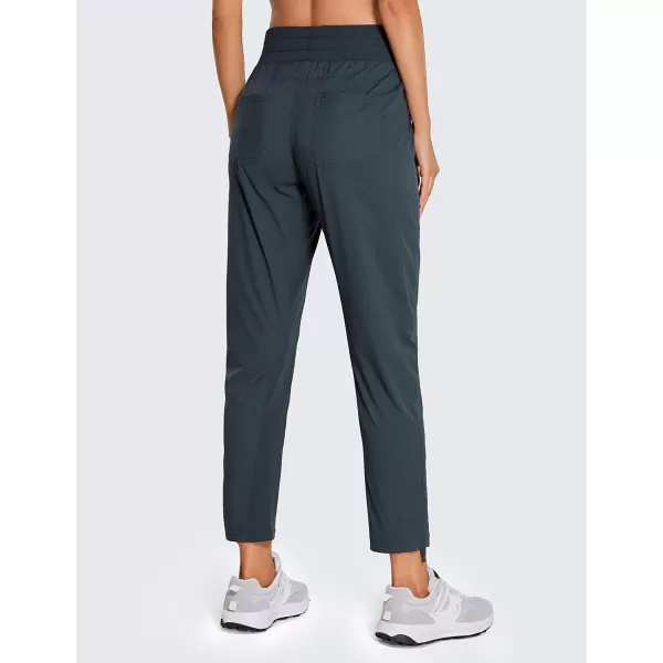 CRZ YOGA Womens Casual 78 Pants 2527  Lightweight Workout Outdoor Athletic Track Travel Lounge Joggers PocketsMelanite