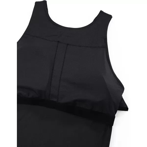 CRZ YOGA Womens High Neck Workout Tank Tops  with Builtin Shelf Bra Racerback Athletic Sports ShirtsTie Dye Smoke Ink