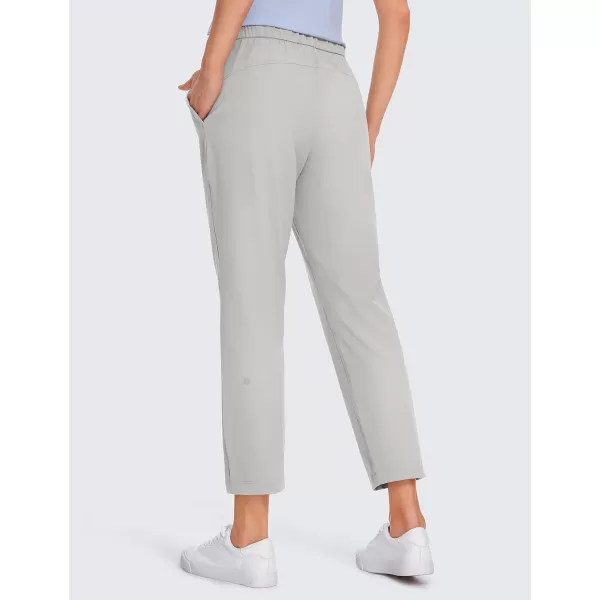 CRZ YOGA Womens High Waisted 4Way Stretch Golf Capris 25 Short  Work Pants Athletic Lounge Workout Ankle PantsGreen Ash