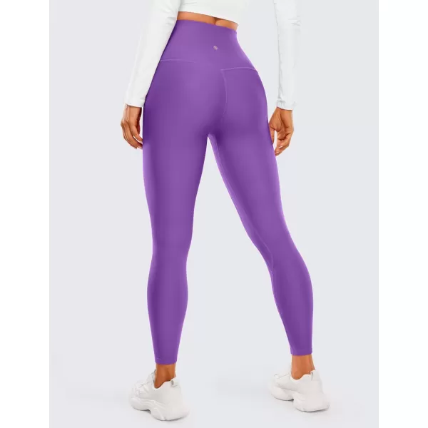 CRZ YOGA Womens High Waisted Fleece Lined Leggings 25 inches  Winter Warm Thick Thermal Soft Workout Yoga PantsRoyal Lilac