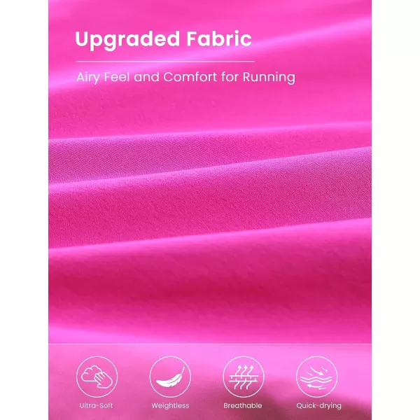 CRZ YOGA Womens High Waisted Pleated Tennis Skirts with Pockets Tummy Control Casual Liner Skorts A Line Workout Golf SkirtsHibiscus Purple