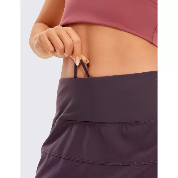 CRZ YOGA Womens Lightweight High Waisted Tennis Skirts A Line Athletic Workout Running Sports Golf Skorts with PocketsArctic Plum