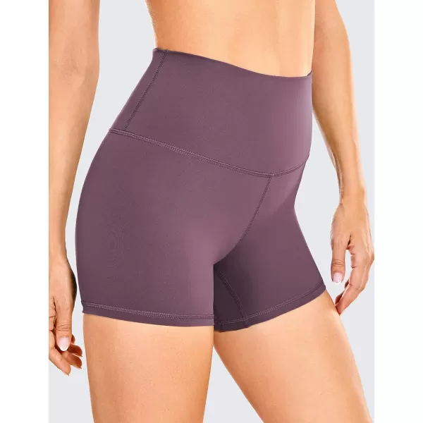 CRZ YOGA Womens Naked Feeling Biker Shorts  3  4  6  8  10 High Waist Yoga Workout Running Shorts SpandexAntique Bark