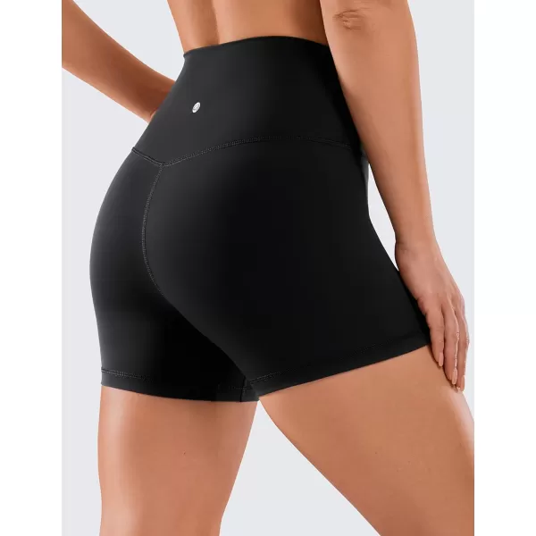 CRZ YOGA Womens Naked Feeling Biker Shorts  3  4  6  8  10 High Waist Yoga Workout Running Shorts SpandexBlack