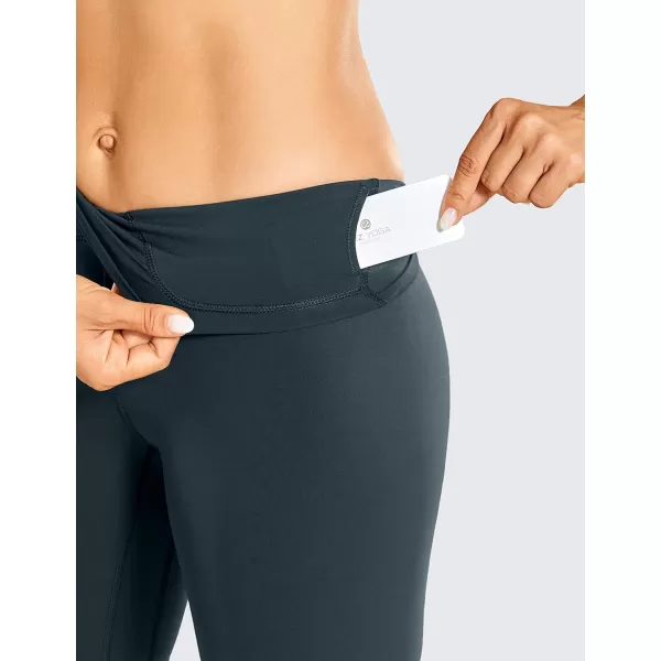 CRZ YOGA Womens Naked Feeling Biker Shorts  3  4  6  8  10 High Waist Yoga Workout Running Shorts SpandexDark Green