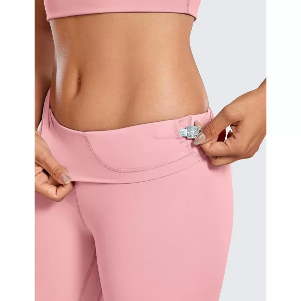 CRZ YOGA Womens Naked Feeling Biker Shorts  3  4  6  8  10 High Waist Yoga Workout Running Shorts SpandexThe Heartbeat Pink