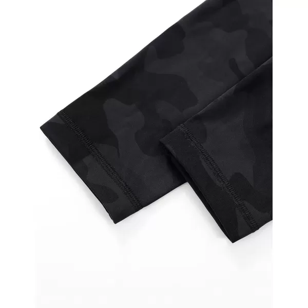 CRZ YOGA Womens Naked Feeling Workout 78 Yoga Leggings  25 Inches High Waist Tight PantsDark Grey Camouflage