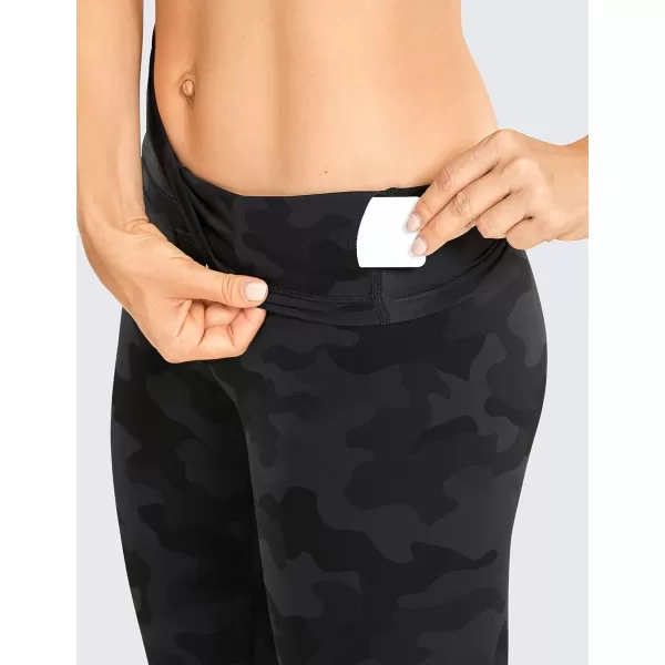 CRZ YOGA Womens Naked Feeling Workout 78 Yoga Leggings  25 Inches High Waist Tight PantsDark Grey Camouflage