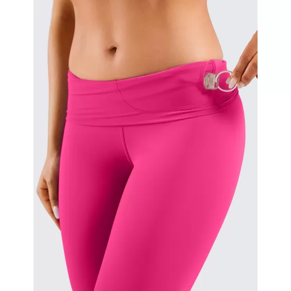 CRZ YOGA Womens Naked Feeling Workout 78 Yoga Leggings  25 Inches High Waist Tight PantsGranita Pink