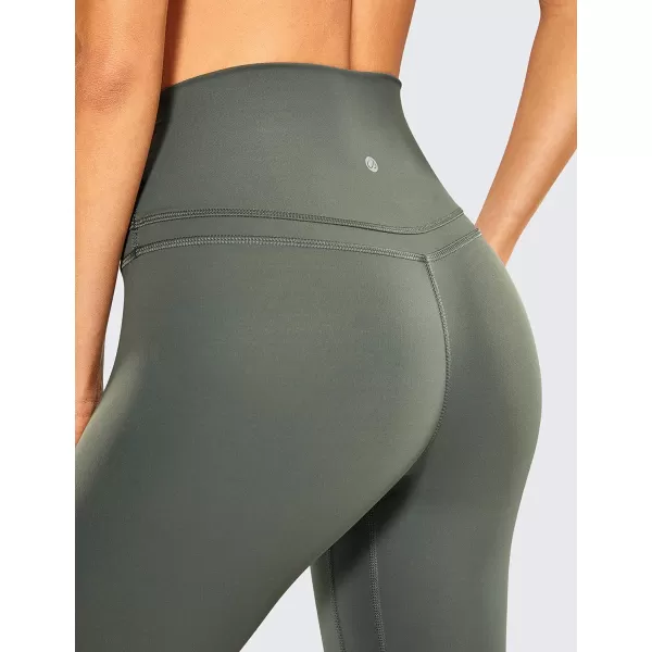 CRZ YOGA Womens Naked Feeling Workout 78 Yoga Leggings  25 Inches High Waist Tight PantsGrey Sage