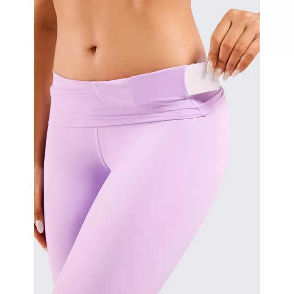 CRZ YOGA Womens Naked Feeling Workout 78 Yoga Leggings  25 Inches High Waist Tight PantsLilac