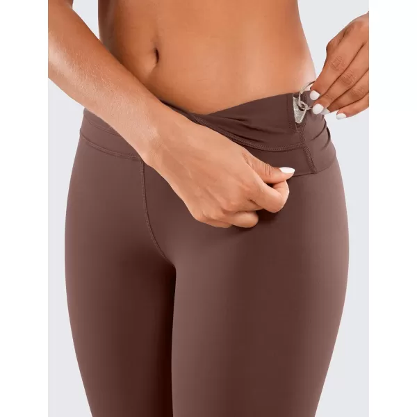 CRZ YOGA Womens Naked Feeling Workout 78 Yoga Leggings  25 Inches High Waist Tight PantsTaupe