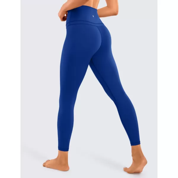 CRZ YOGA Womens Naked Feeling Workout 78 Yoga Leggings  25 Inches High Waist Tight PantsWaves Blue