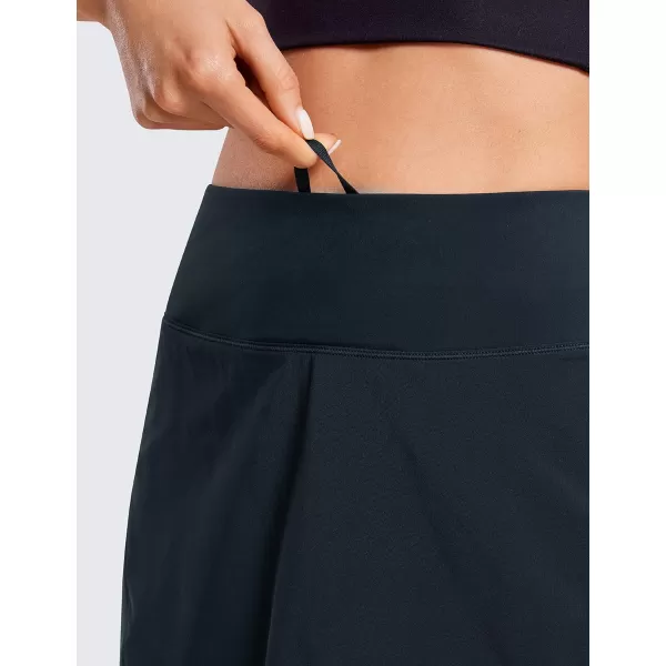 CRZ YOGA Womens Pleated Tennis Skirts with Pockets High Waisted Athletic Golf Skorts Skirts for Women Soft Breathable CuteTrue Navy