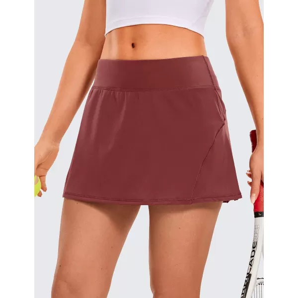 CRZ YOGA Womens Quick Dry Pleated Tennis Skirts Mid Waisted Cute Athletic Workout Running Sports Golf Skorts VolleyballSavannah