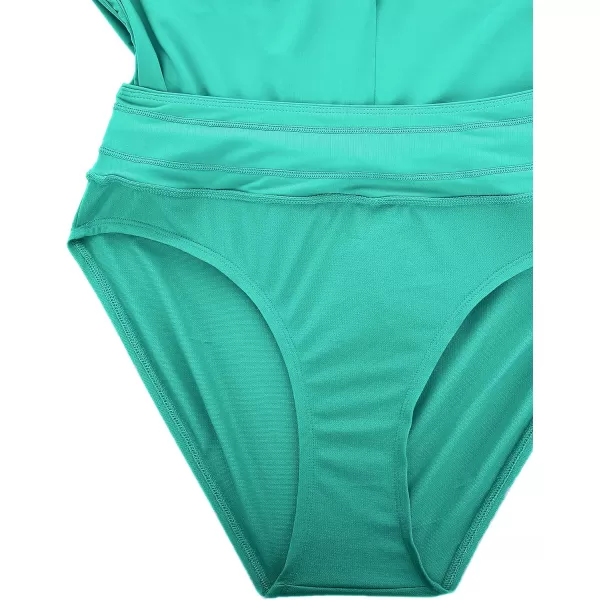 CRZ YOGA Womens Swim Shorts 3  High Waisted Quick Dry Beach Board Shorts Swimwear Bottoms Bathing Shorts with LinerBlarney Green