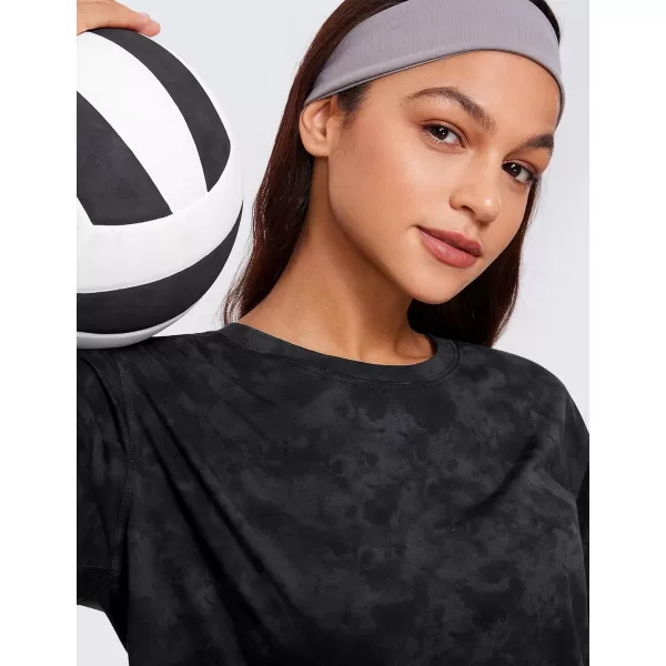 CRZ YOGA womens CasualTie Dye Smoke Ink