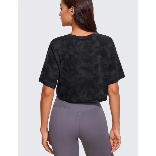 CRZ YOGA womens CasualTie Dye Smoke Ink
